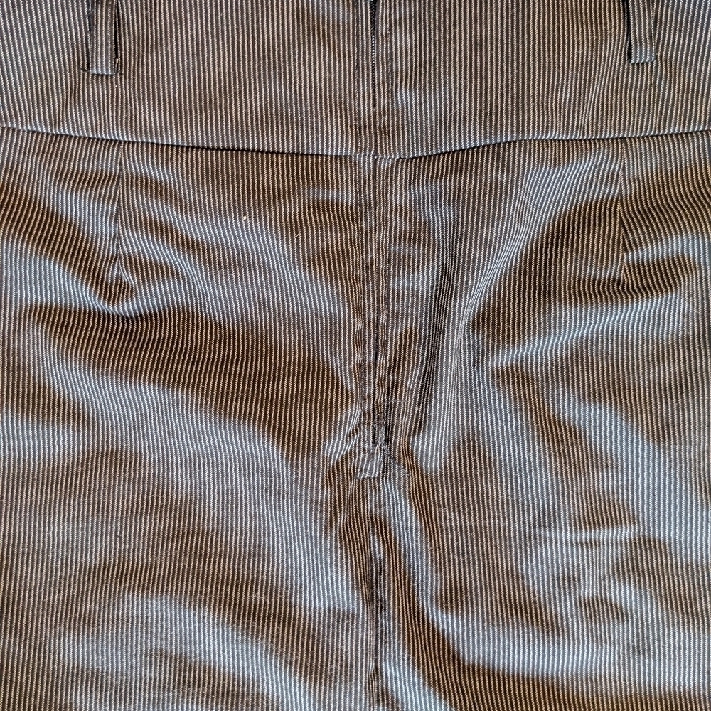 Simons Twik vintage Y2K grey pin stripe pencil skirt size large - Picture 3 of 9